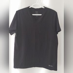 Bench Classic Black V-Neck Men's Tee